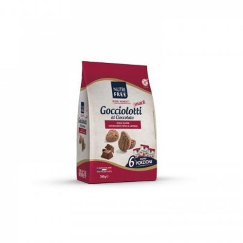 Nutrifree Linea Dolci Bontà e Colazioni Gocciolotti al Cioccolato 40g 6 monoporzioni